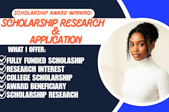search apply for fully funded scholarship phd master college grant applications