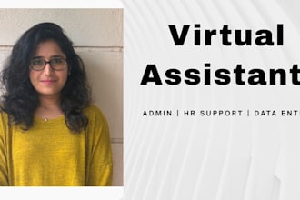 be your virtual assistant for admin and HR tasks