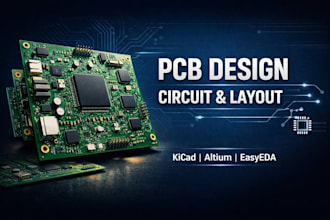 do pcb design, circuit design, schematic, multilayer pcb layout, gerber files