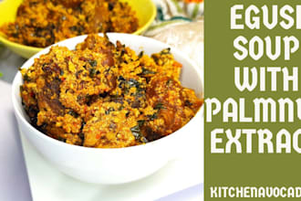 make fufu and eba with egusi and banga soup