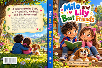 create childrens book illustration and book cover