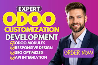 develop odoo customization, modules, ecommerce website and odoo erp pro expert