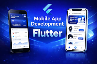 build flutter mobile app for android and ios