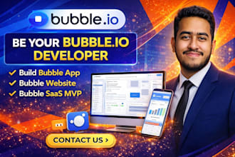 be your bubble io developer, build bubble app, bubble website, bubble saas mvp