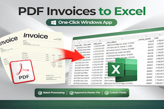 build a reusable PDF invoice extractor for excel or CSV