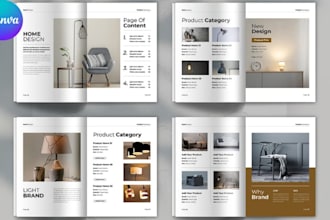 design editable e commerce wholesale product catalog lookbook for fashion brand