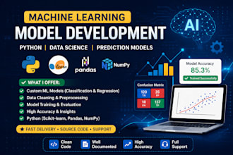 create a machine learning model for prediction and data analysis