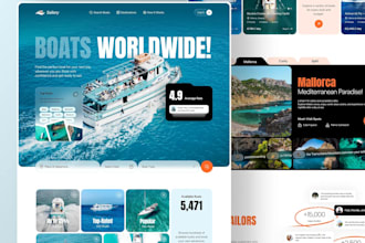build luxury boat rental website yacht cruise jet ski ship pontoon booking leads