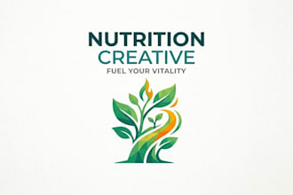 design a healthy and professional nutrition logo for your brand
