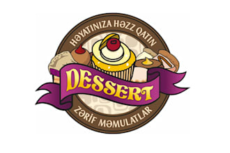 do feminine watercolor bakery, cookie, dessert, cake, candy logo