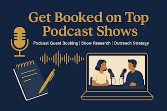 do podcast outreach, pr and get you booked as guest speaker