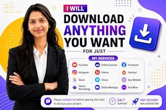 extract online video  udemy from websites and social media