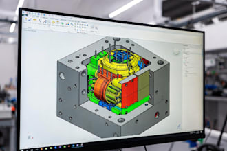 design professional 3d cad plastic injection mold with dfm analysis