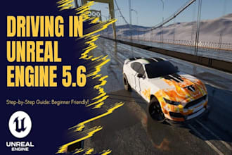 develop realistic car racing simulator game in unreal engine 5