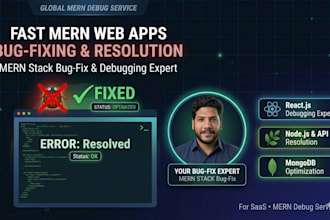 debug and fix react js, next js, and node js bugs and errors fast