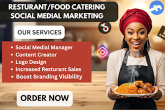 be your food catering restaurant social media marketing manager