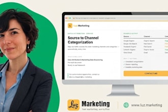 automate marketing source to channels and category mapping