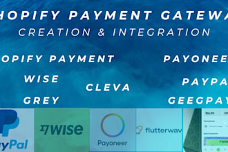 fix and setup verified shopify payment paypal wise account payoneer