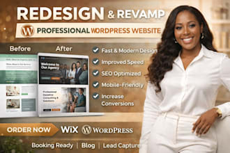 redesign wordpress website revamp wordpress website for speed conversation