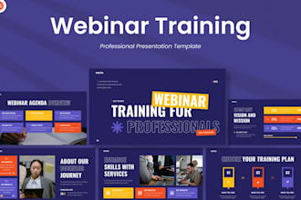 design pro powerpoint presentation slides for webinar and online training course