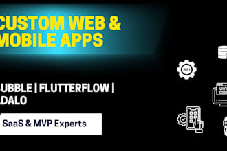 build your bubble io saas app, mvp, or custom web app