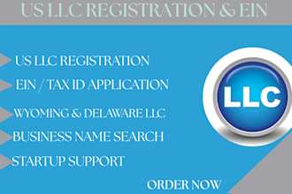 us llc registration, ein application, wyoming llc formation