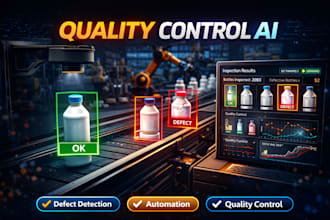 develop automated visual quality control, defect detection system for production