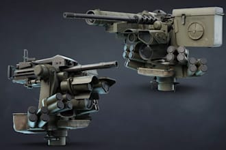 optimize 3d machine gun,weapon model for fgm 148 javelin,military vehicle,props