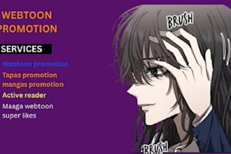 promote your webtoon manga comic to real readers and fans with targeted