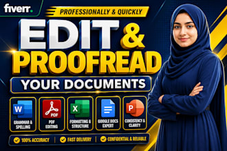 professionally and quickly edit and proofread your documents