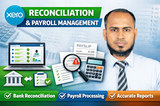do account reconciliation, payroll management in xero