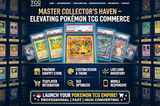 build pokemon website trading card shopify store pokemon card website tcg store