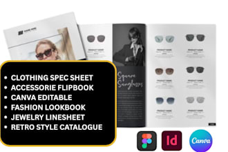design editorial wholesale jewelry accessories product catalog line sheet