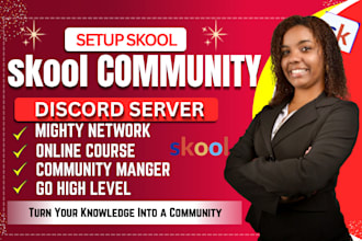setup skool community discord server ghl mighty networks online course creation