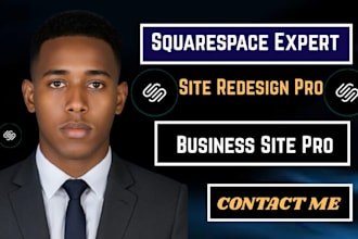 do squarespace business website design and squarespace website redesign