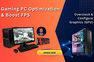 boost fps and fix slow gaming pc with optimization, tweaks, overclock cpu or gpu