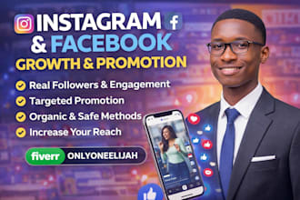do viral instagram promotion, facebook promotion and growth