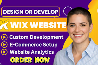 design wix website and redesign a business wix website