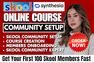 do skool community setup skool online course creation community growth manager