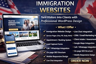 design responsive immigration website lawyer law firm wordpress website