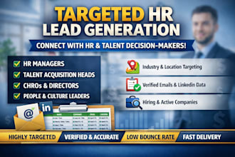 provide targeted HR lead generation, people and talent acquisition leads