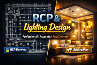 design professional rcp and lighting design drawings for your project
