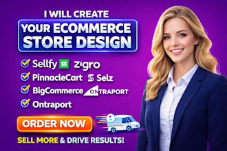 create zyro sellfy pinnaclecart selz bigcommerce ontraport website store design