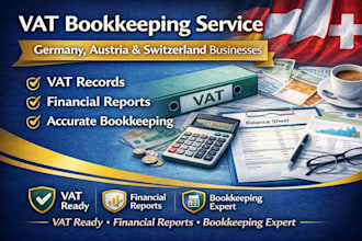 prepare vat bookkeeping and financial reports for germany and austria businesses