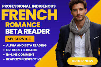 beta read, critique manuscript, inline feedback, edit ya romance novel in french