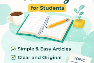 write simple content for students