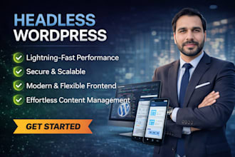 build headless wordpress website developer nextjs javascript react cms strapi