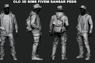 do 3d clothing mesh second life vrchat sansar peds sims fivem y2k fashion design