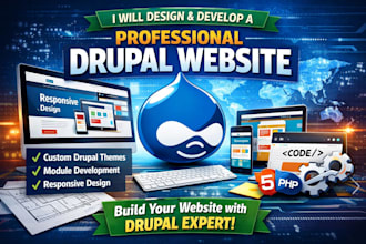 design and develop professional drupal website