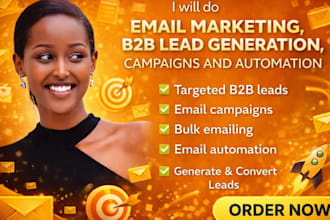 do email marketing, b2b lead generation, campaigns and automation